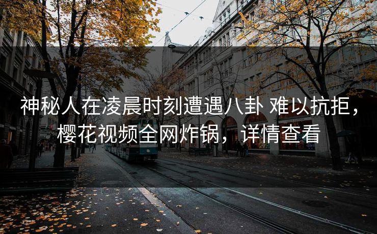 神秘人在凌晨时刻遭遇八卦 难以抗拒，樱花视频全网炸锅，详情查看